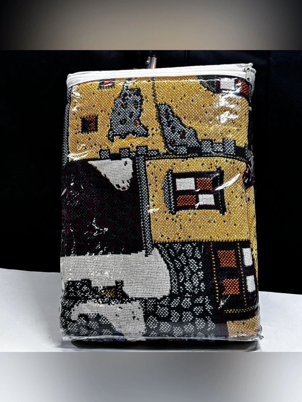NEW Dept 56 Dickens Christmas Village Woven Throw Blanket 50x68 1st in Series